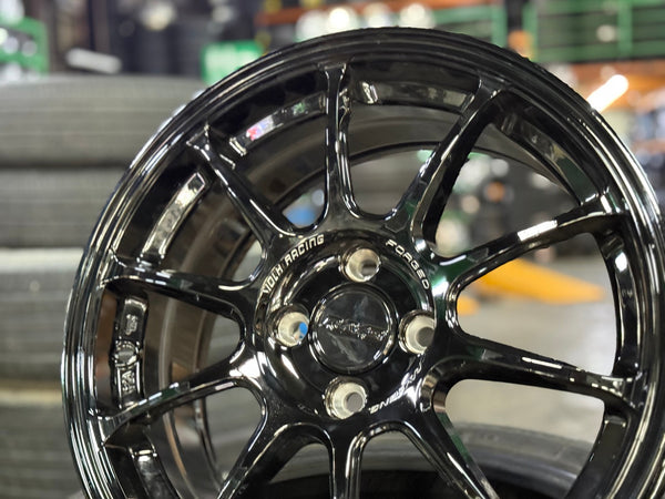 New 16X7 ET40 AOW Flow Formed ZE40 Rim (4 wheel) Gloss Black 4X100