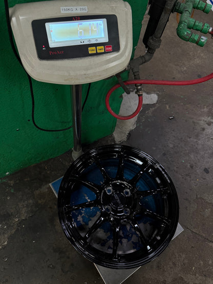 New 16X7 ET40 AOW Flow Formed ZE40 Rim (4 wheel) Gloss Black 4X100