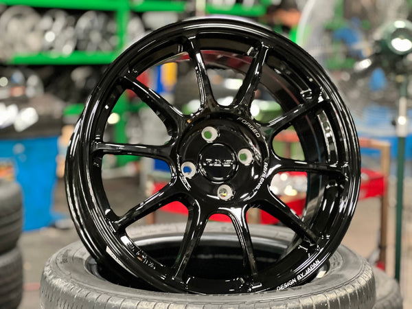 New 17X7.5 ET38 AOW Flow Formed ZE40 Rim (4 wheel) Gloss Black 4X100