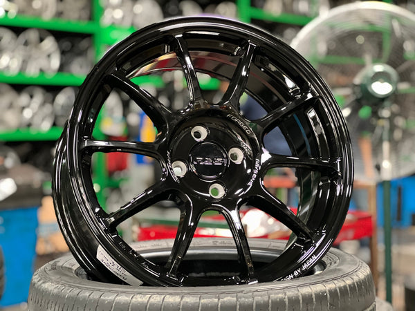 New 17X7.5 ET38 AOW Flow Formed ZE40 Rim (4 wheel) Gloss Black 4X100