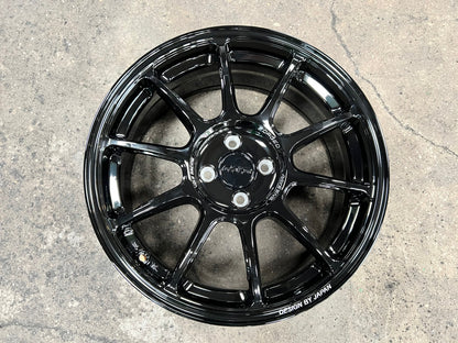 New 17X7.5 ET38 AOW Flow Formed ZE40 Rim (4 wheel) Gloss Black 4X100