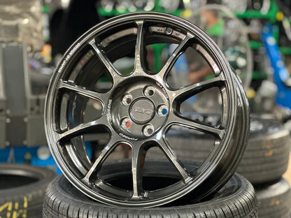 New 17X7.5 ET38 AOW Flow Formed ZE40 Rim (4 wheel) Gloss Gunmetal 5X100