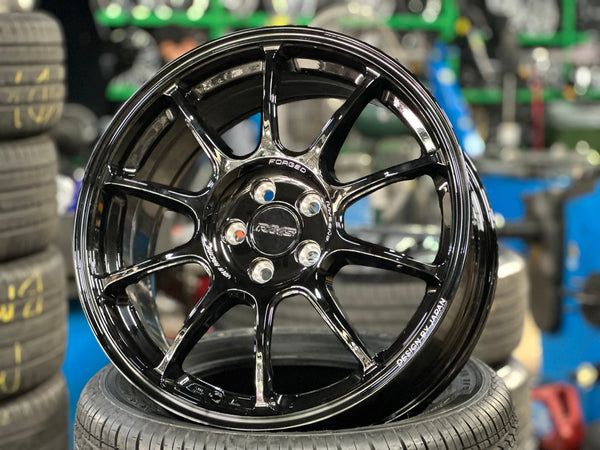 New 17X7.5 ET38 AOW Flow Formed ZE40 Rim (4 wheel) Gloss Black 5X100