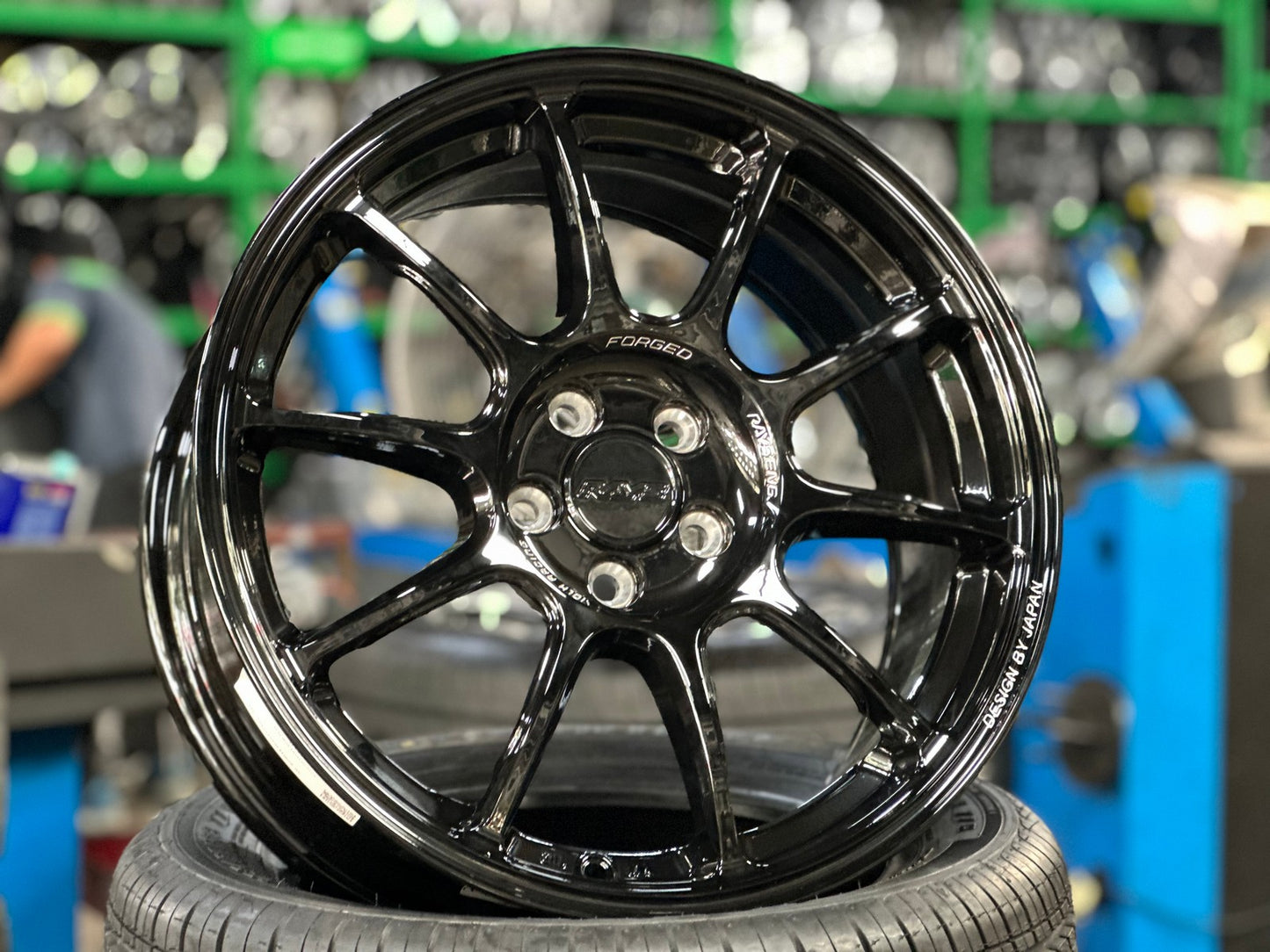 New 17X7.5 ET38 AOW Flow Formed ZE40 Rim (4 wheel) Gloss Black 5X100