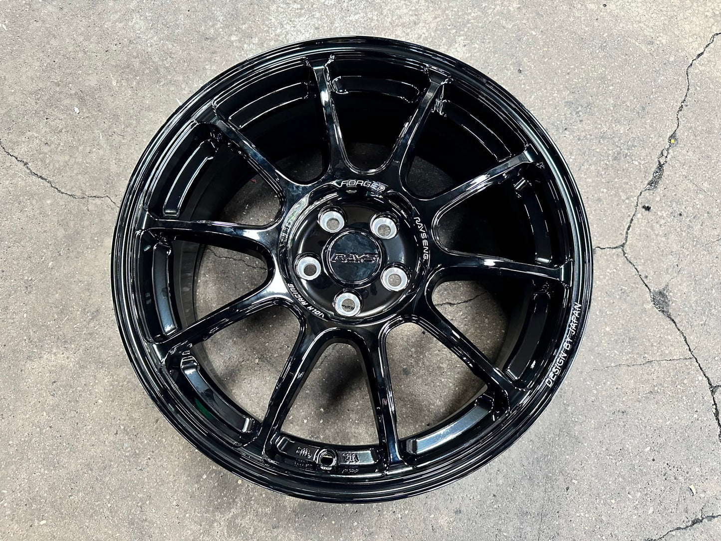 New 17X7.5 ET38 AOW Flow Formed ZE40 Rim (4 wheel) Gloss Black 5X100