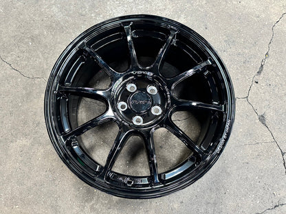 New 17X7.5 ET38 AOW Flow Formed ZE40 Rim (4 wheel) Gloss Black 5X100