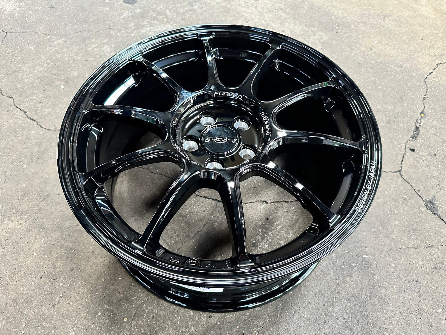 New 17X7.5 ET38 AOW Flow Formed ZE40 Rim (4 wheel) Gloss Black 5X100