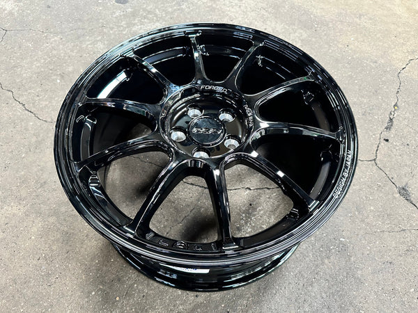 New 17X7.5 ET38 AOW Flow Formed ZE40 Rim (4 wheel) Gloss Black 5X100