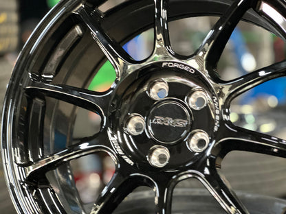 New 17X7.5 ET38 AOW Flow Formed ZE40 Rim (4 wheel) Gloss Black 5X100