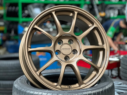 New 17X8 ET35 AOW Flow Formed ZE40 Rim (4 wheel) Matt Bronze 5X100
