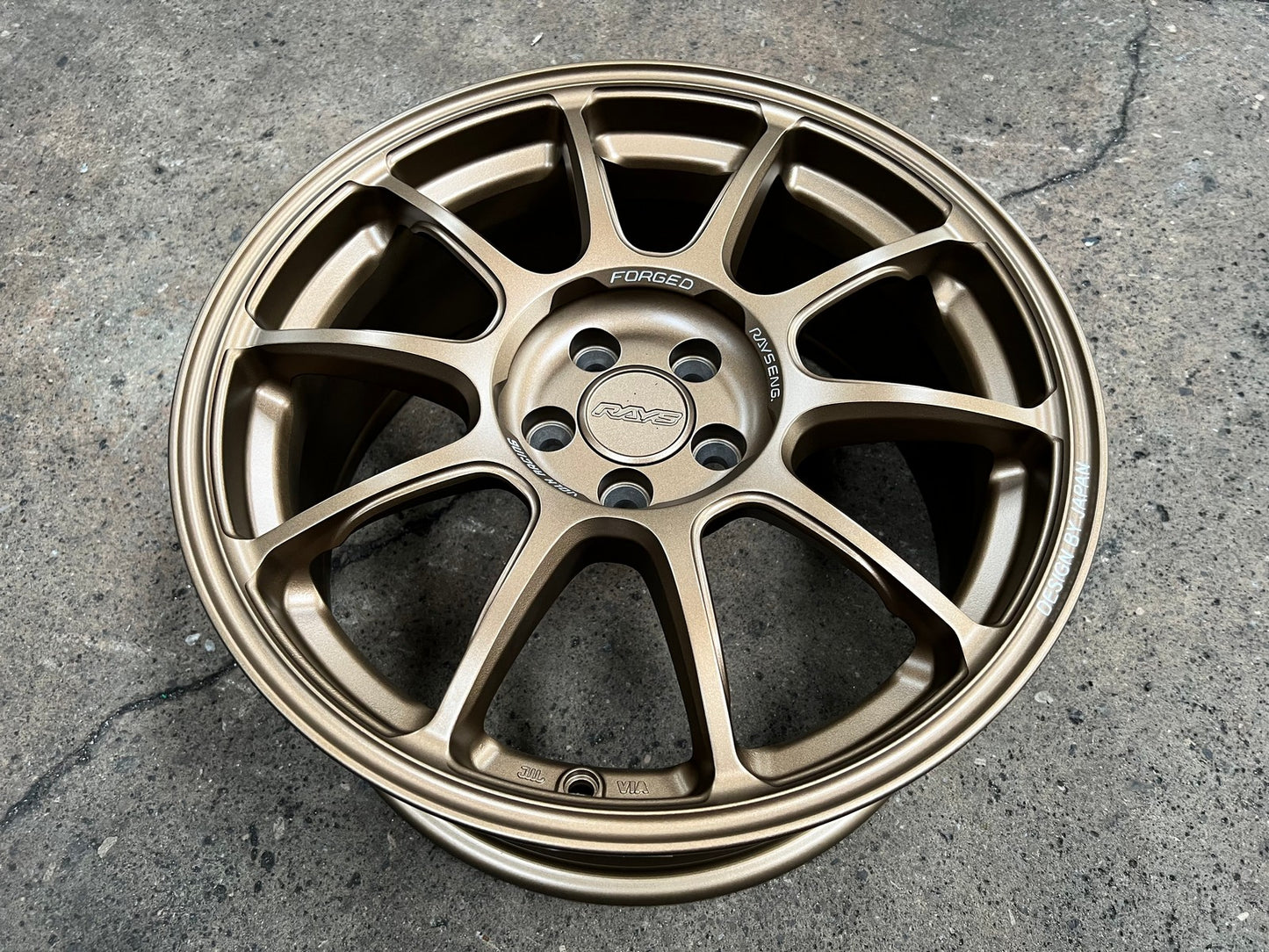 New 17X8 ET35 AOW Flow Formed ZE40 Rim (4 wheel) Matt Bronze 5X100