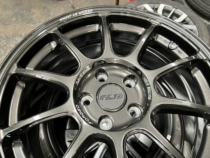 New 17X8 ET35 AOW Flow Formed ZE40 Rim (4 wheel) Gloss Gunmetal 5X114.3