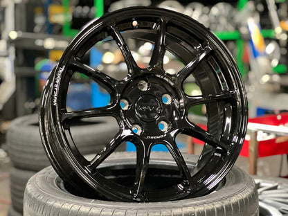 New 17X8 ET35 AOW Flow Formed ZE40 Rim (4 wheel) Gloss Black 5X114.3