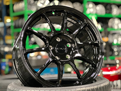 New 17X8 ET35 AOW Flow Formed ZE40 Rim (4 wheel) Gloss Black 5X114.3