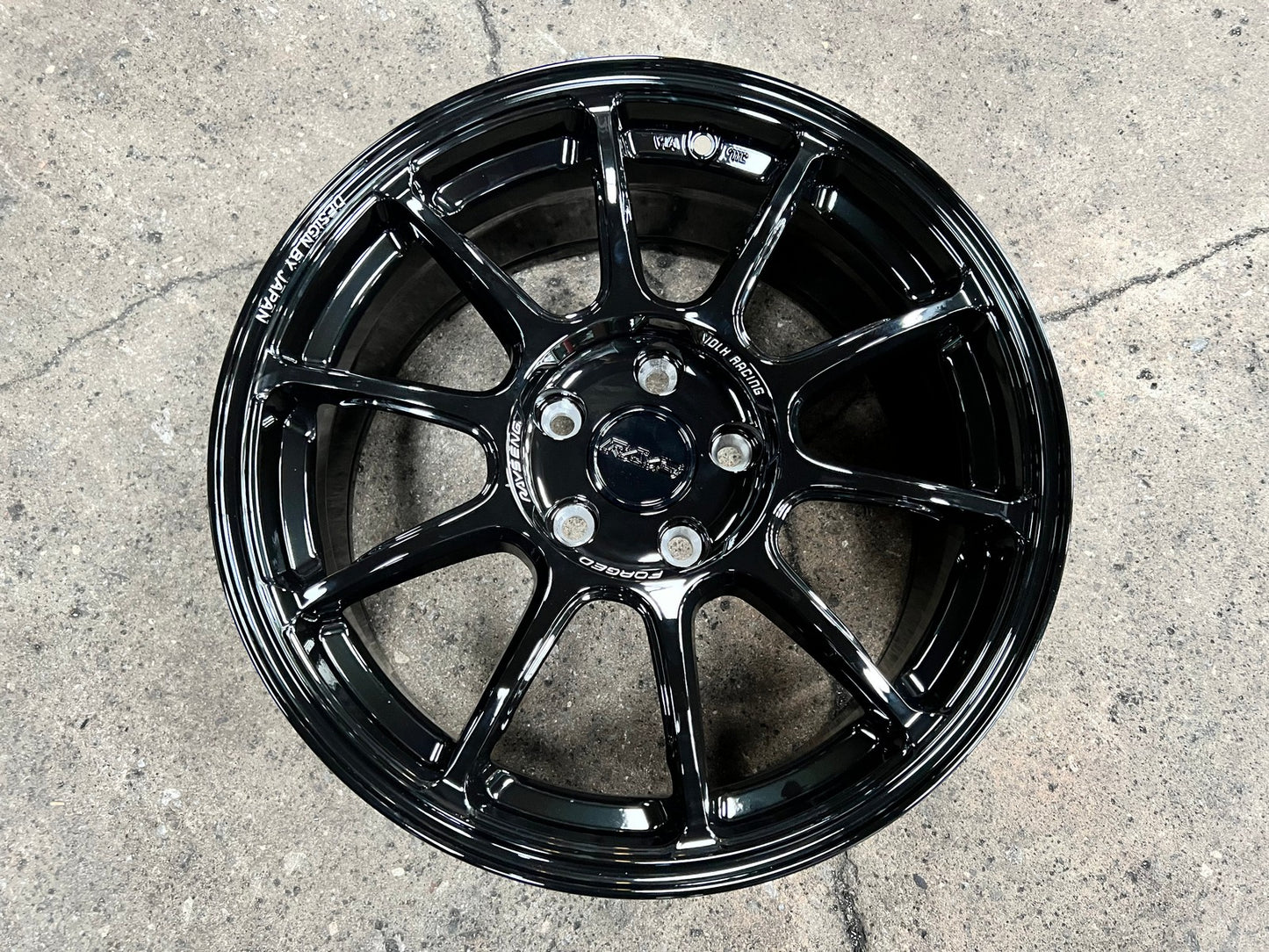 New 17X8 ET35 AOW Flow Formed ZE40 Rim (4 wheel) Gloss Black 5X114.3