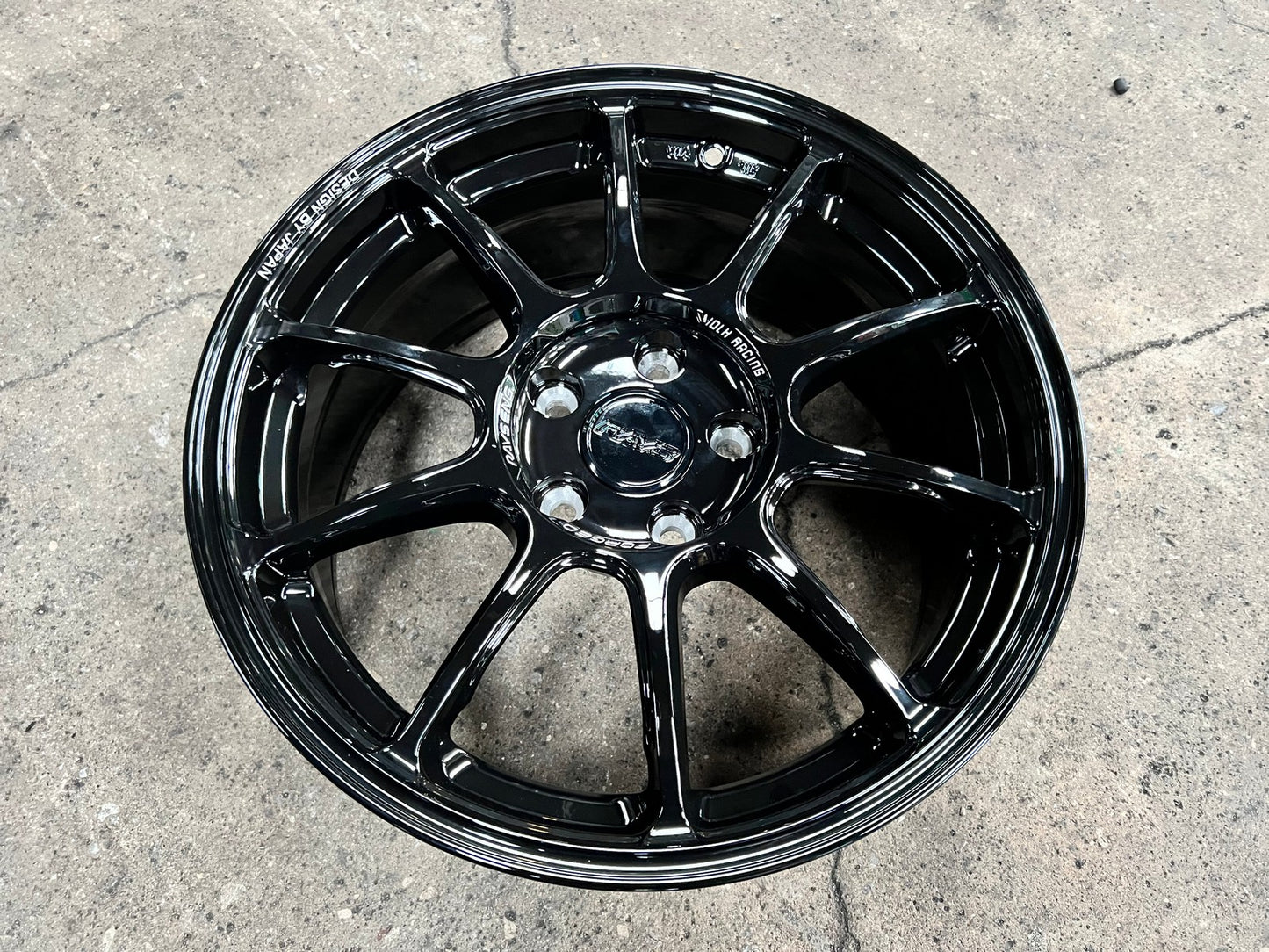 New 17X8 ET35 AOW Flow Formed ZE40 Rim (4 wheel) Gloss Black 5X114.3