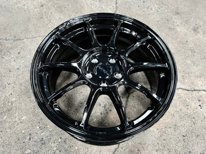 New 17X8 ET35 AOW Flow Formed ZE40 Rim (4 wheel) Gloss Black 5X114.3