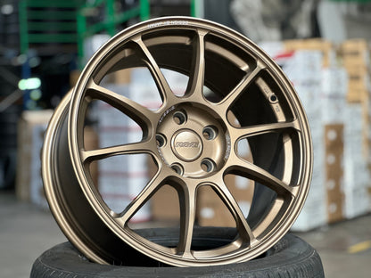 New 18X8.5 ET43 AOW Flow Formed ZE40 Rim (4 wheel) Matt Bronze 5X112