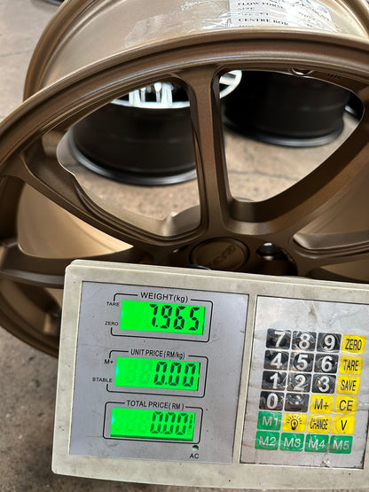 New 18X8.5 ET43 AOW Flow Formed ZE40 Rim (4 wheel) Matt Bronze 5X112