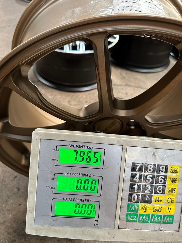 New 18X8.5 ET43 AOW Flow Formed ZE40 Rim (4 wheel) Matt Bronze 5X114.3