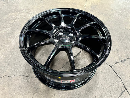 New 18X8.5 ET43 AOW Flow Formed ZE40 Rim (4 wheel) Gloss Black 5X114.3