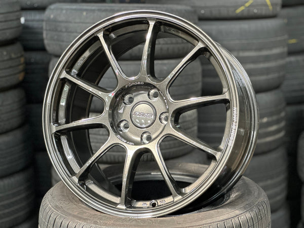 New 18X8.5 ET43 AOW Flow Formed ZE40 Rim (4 wheel) Gloss Gunmetal 5X114.3