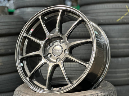 New 18X8.5 ET43 AOW Flow Formed ZE40 Rim (4 wheel) Gloss Gunmetal 5X112