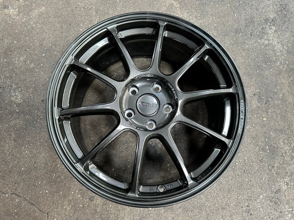 New 18X8.5 ET43 AOW Flow Formed ZE40 Rim (4 wheel) Gloss Gunmetal 5X112