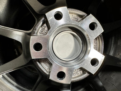 New 18X8.5 ET43 AOW Flow Formed ZE40 Rim (4 wheel) Gloss Gunmetal 5X114.3