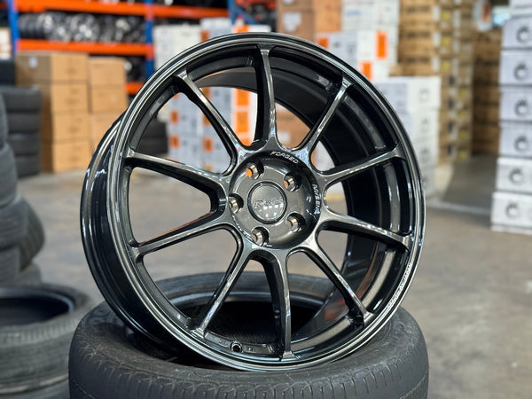 New 19X8.5 ET35 AOW Flow Formed ZE40 Rim (4 wheel) Gloss Gunmetal 5X112