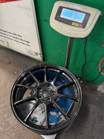 New 19X8.5 ET35 AOW Flow Formed ZE40 Rim (4 wheel) Gloss Gunmetal 5X112