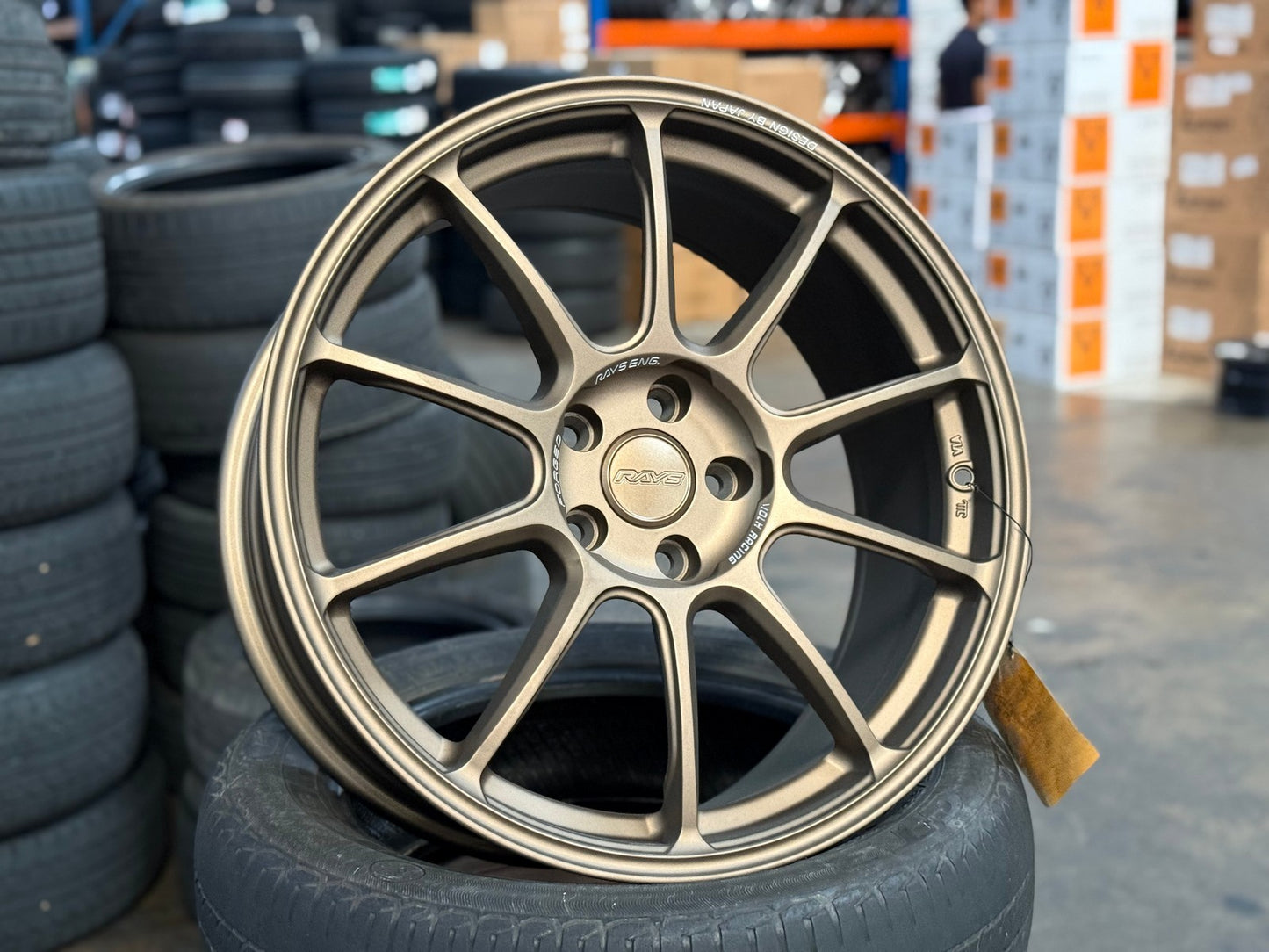 New 19X8.5 ET35 AOW Flow Formed ZE40 Rim (4 wheel) Matt Bronze 5X112