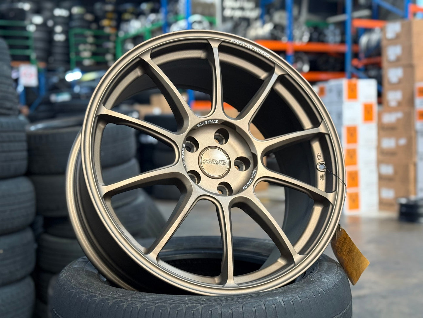 New 19X8.5 ET35 AOW Flow Formed ZE40 Rim (4 wheel) Matt Bronze 5X114.3
