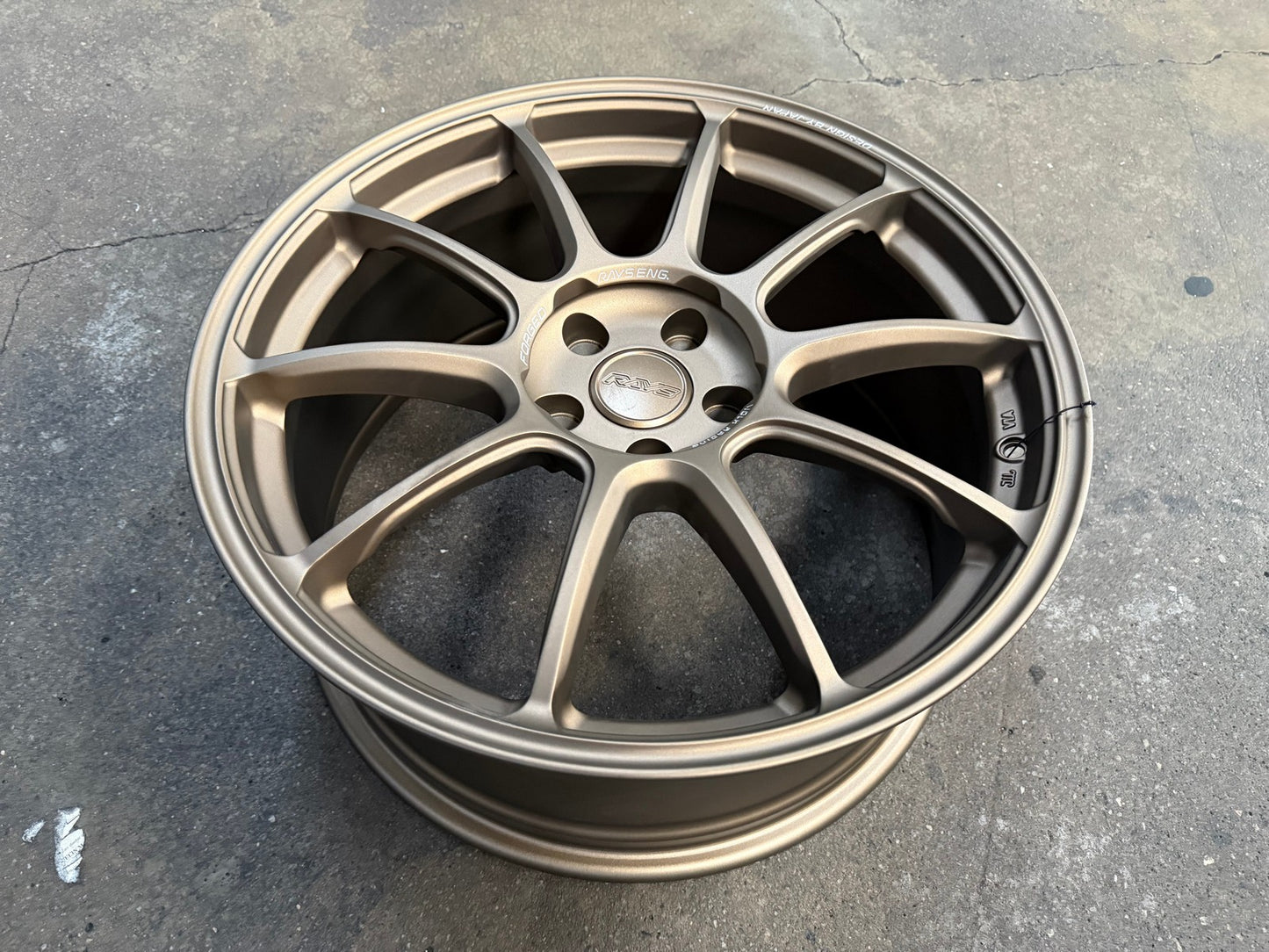 New 19X8.5 ET35 AOW Flow Formed ZE40 Rim (4 wheel) Matt Bronze 5X114.3