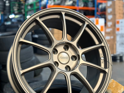 New 19X8.5 ET35 AOW Flow Formed ZE40 Rim (4 wheel) Matt Bronze 5X112