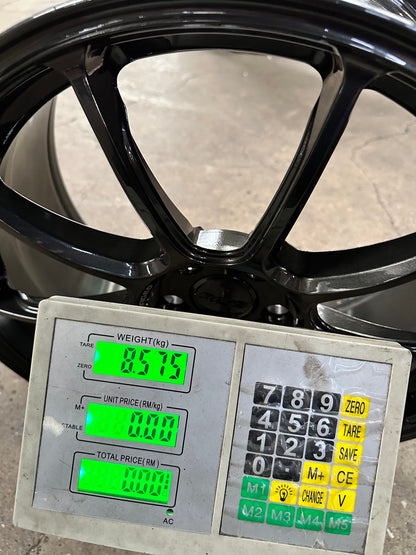 New 19X8.5 ET44 AOW Flow Formed ZE40 Rim (4 wheel) Gloss Gunmetal 5X114.3