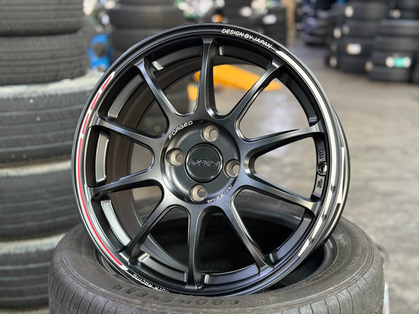 New 16X7 ET40 AOW Flow Formed ZE40 Rim (4 wheel) Matt Black 4X100