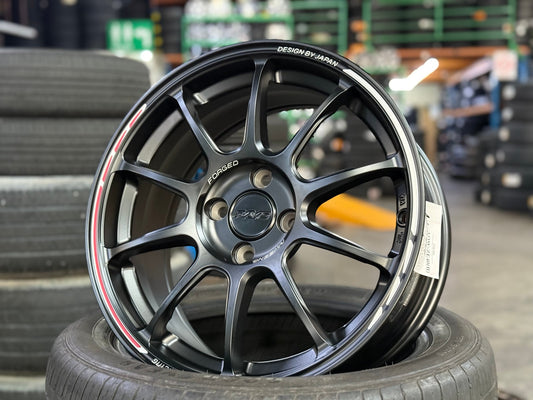 New 16X7 ET40 AOW Flow Formed ZE40 Rim (4 wheel) Matt Black 4X100