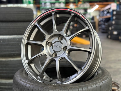 New 16X7 ET40 AOW Flow Formed ZE40 Rim (4 wheel) Matt Gunmetal 4X100