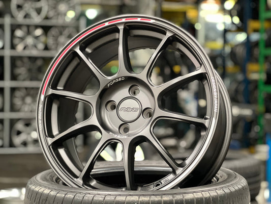 New 17X7.5 ET38 AOW Flow Formed ZE40 Rim (4 wheel) Matt Gunmetal 4X100