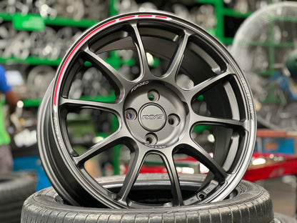 New 17X7.5 ET38 AOW Flow Formed ZE40 Rim (4 wheel) Matt Gunmetal 4X100