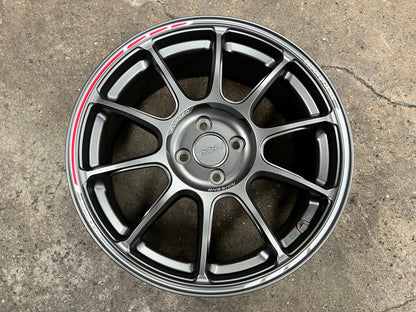 New 17X7.5 ET38 AOW Flow Formed ZE40 Rim (4 wheel) Matt Gunmetal 4X100