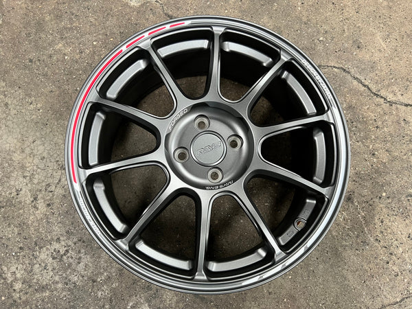 New 17X7.5 ET38 AOW Flow Formed ZE40 Rim (4 wheel) Matt Gunmetal 4X100