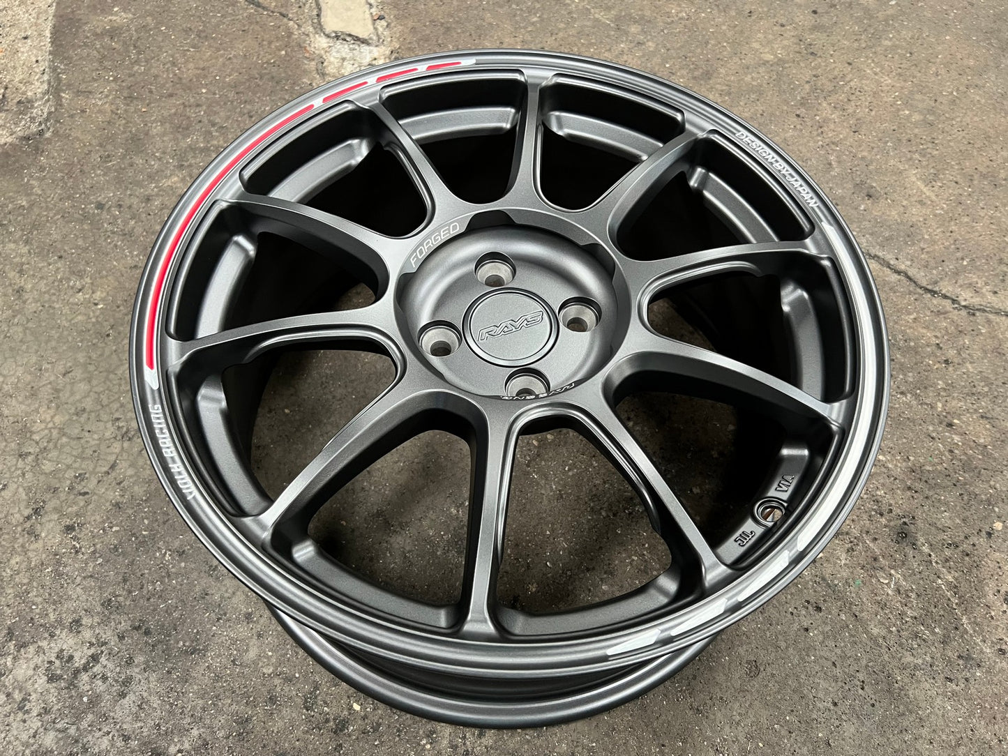 New 17X7.5 ET38 AOW Flow Formed ZE40 Rim (4 wheel) Matt Gunmetal 4X100