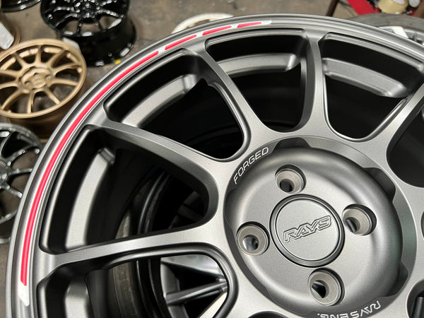 New 17X7.5 ET38 AOW Flow Formed ZE40 Rim (4 wheel) Matt Gunmetal 4X100