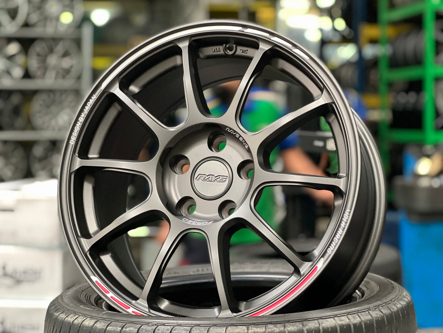 New 17X8 ET35 AOW Flow Formed ZE40 Rim (4 wheel) Matt Gunmetal 5X112