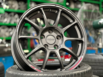 New 17X8 ET35 AOW Flow Formed ZE40 Rim (4 wheel) Matt Gunmetal 5X112