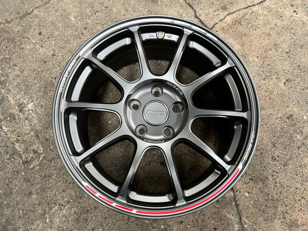 New 17X8 ET35 AOW Flow Formed ZE40 Rim (4 wheel) Matt Gunmetal 5X112