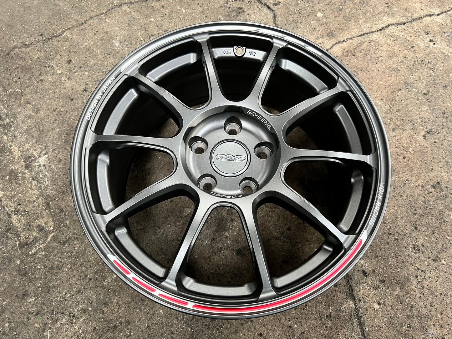 New 17X8 ET35 AOW Flow Formed ZE40 Rim (4 wheel) Matt Gunmetal 5X114.3