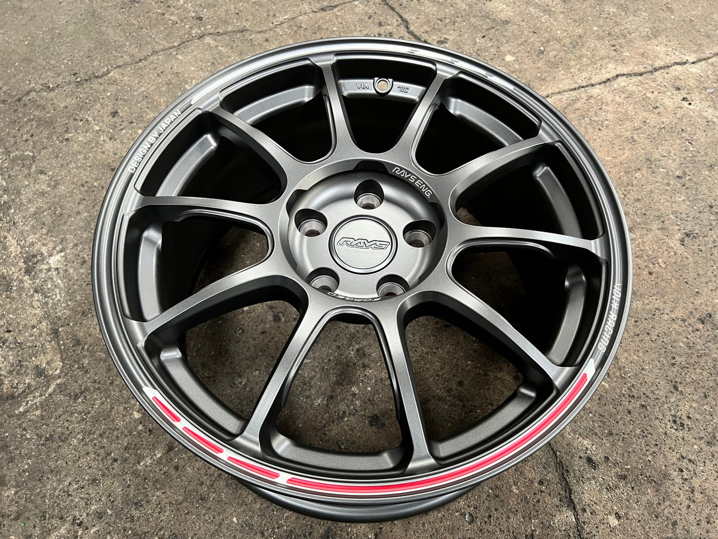 New 17X8 ET35 AOW Flow Formed ZE40 Rim (4 wheel) Matt Gunmetal 5X112